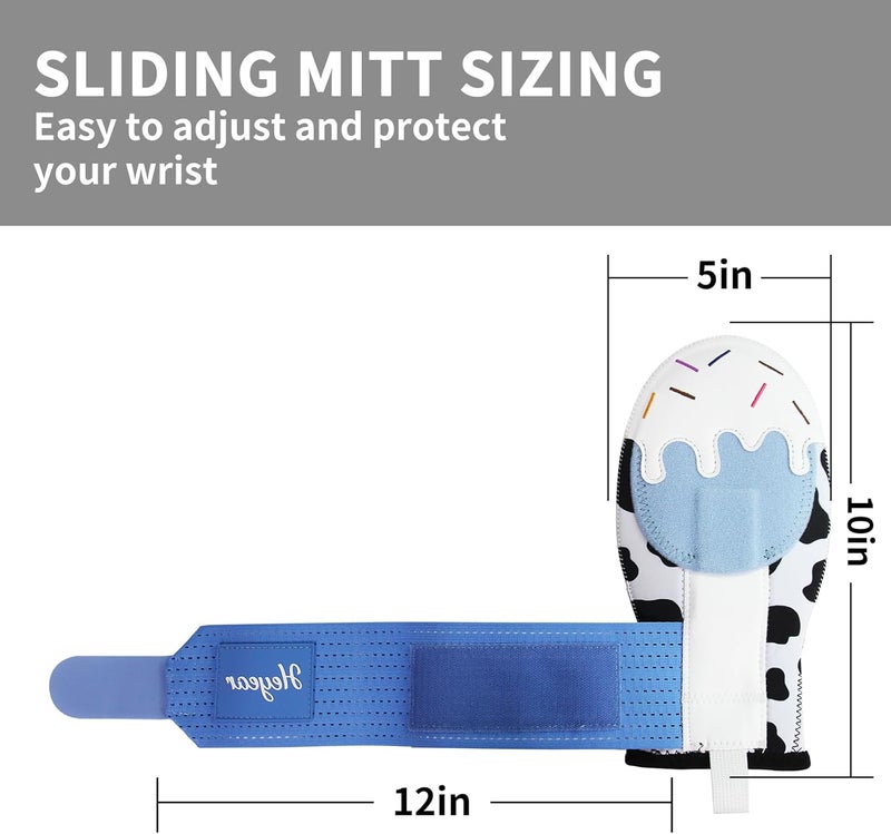 Heyear Baseball Sliding mitt, Sliding Mitt for Youth, Baseball Softball Glove for Hand Protection, Breathable and Durable, Adjustable Elastic Wrist Strap, Ambidextrous Design - Image 2